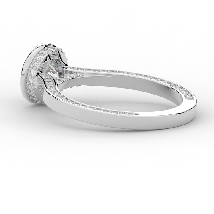 1.40CT.TW ROUND LAB DIAMOND SOLITAIRE ENGAGEMENT RING - Nazarelle