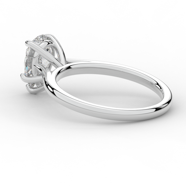 1.00CT PEAR LAB DIAMOND SOLITAIRE ENGAGEMENT RING - Nazarelle
