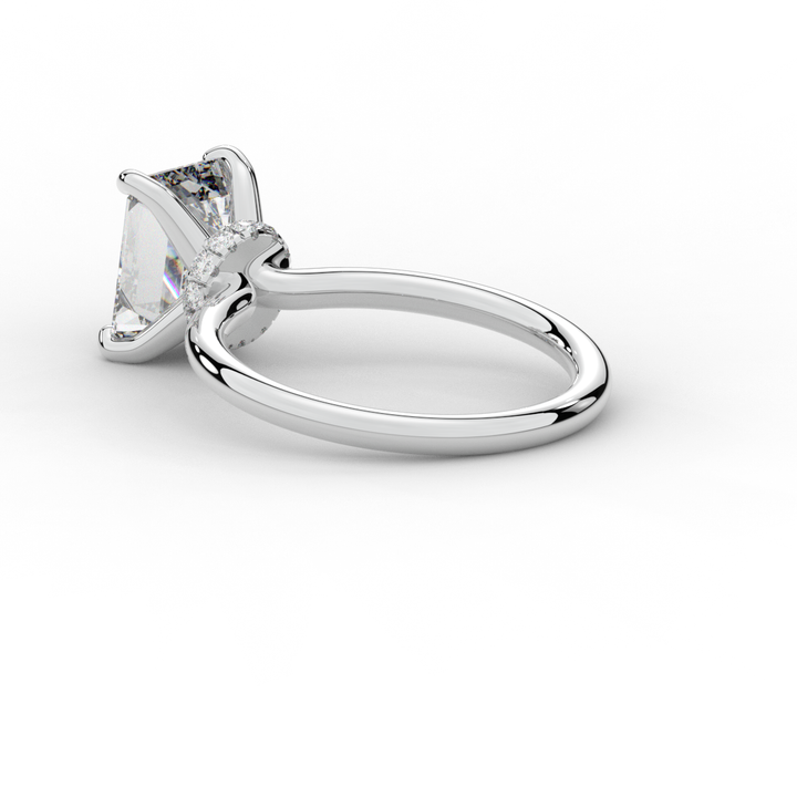 2.05CT.TW EMERALD CUT LAB DIAMOND SOLITAIRE ENGAGEMENT RING - Nazarelle