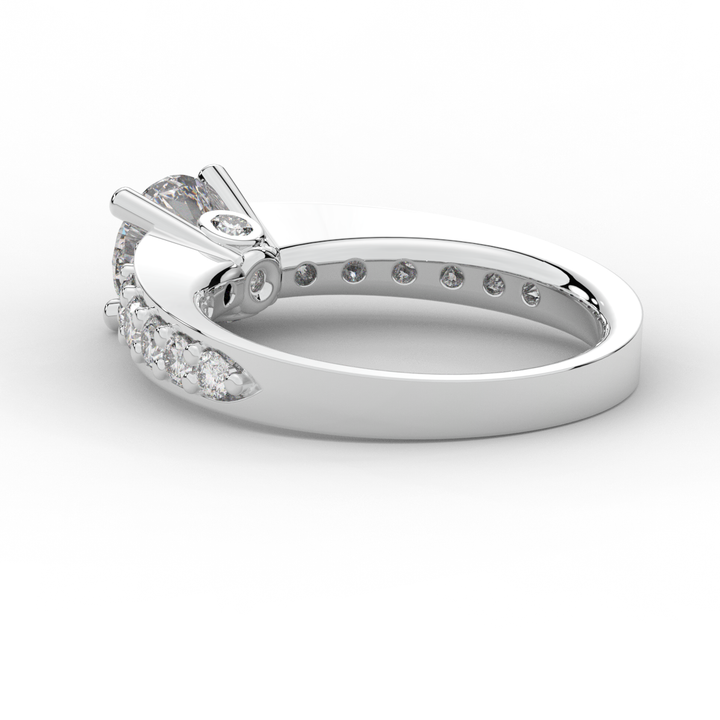 1.75CT.TW ROUND LAB DIAMOND SOLITAIRE ENGAGEMENT RING - Nazarelle