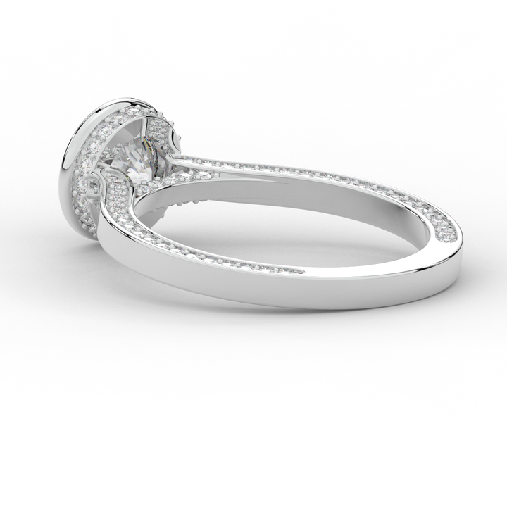 1.40CT.TW ROUND LAB DIAMOND SOLITAIRE ENGAGEMENT RING - Nazarelle