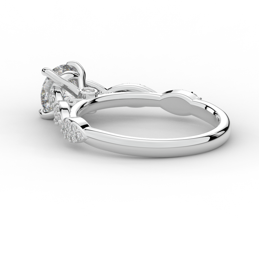 1.20CT.TW ROUND LAB DIAMOND SOLITAIRE ENGAGEMENT RING - Nazarelle