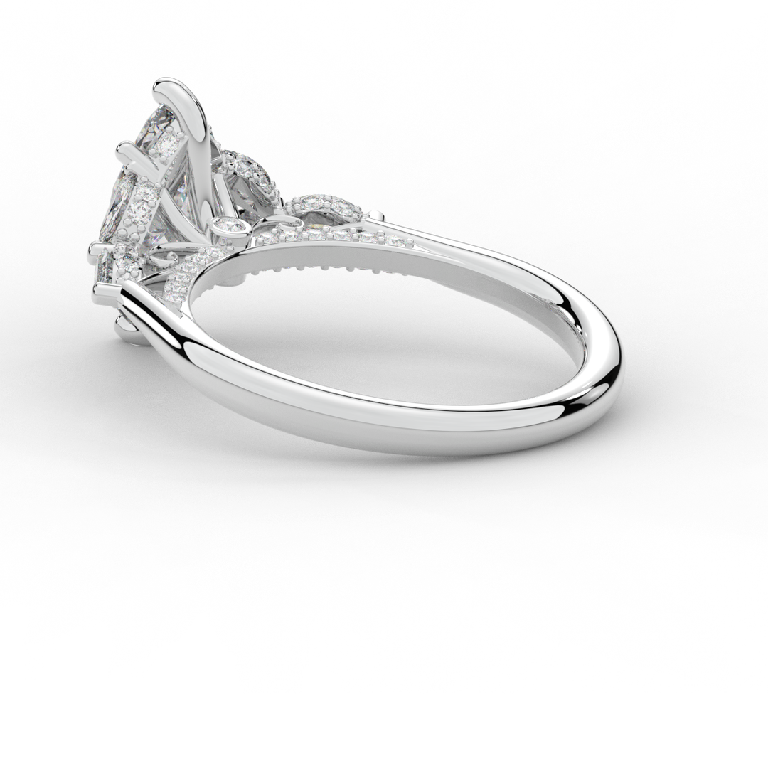 1.50CT.TW MARQUISE LAB DIAMOND ENGAGEMENT RING - Nazarelle