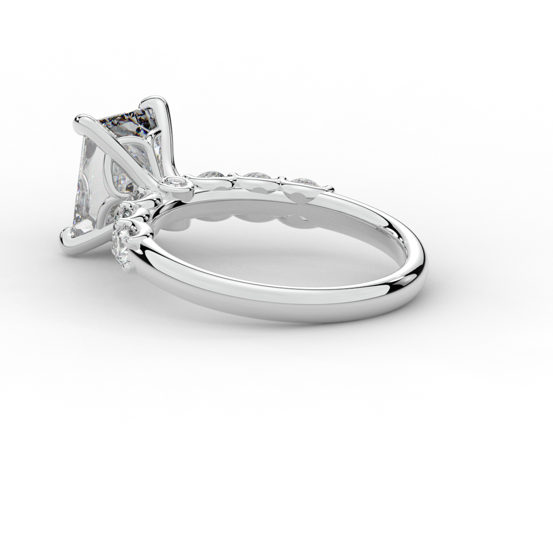 2.60CT.TW EMERALD CUT LAB DIAMOND SOLITAIRE ENGAGEMENT RING - Nazarelle