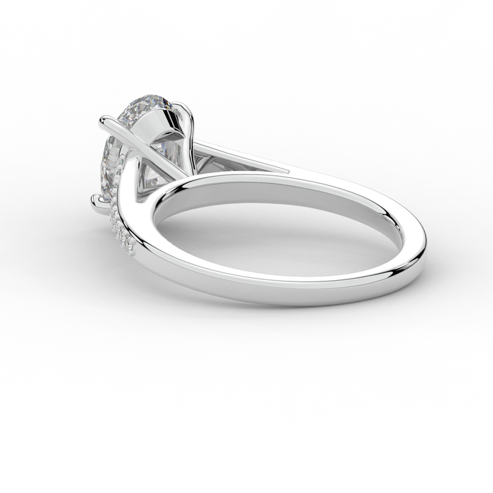 1.65CT.TW OVAL LAB DIAMOND SOLITAIRE ENGAGEMENT RING - Nazarelle