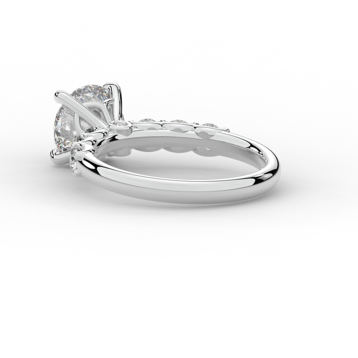 2.60CT.TW ROUND LAB DIAMOND SOLITAIRE ENGAGEMENT RING - Nazarelle