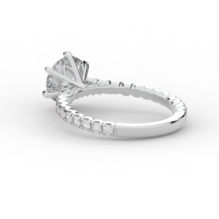 2.00CT.TW ROUND LAB DIAMOND SOLITAIRE ENGAGEMENT RING - Nazarelle