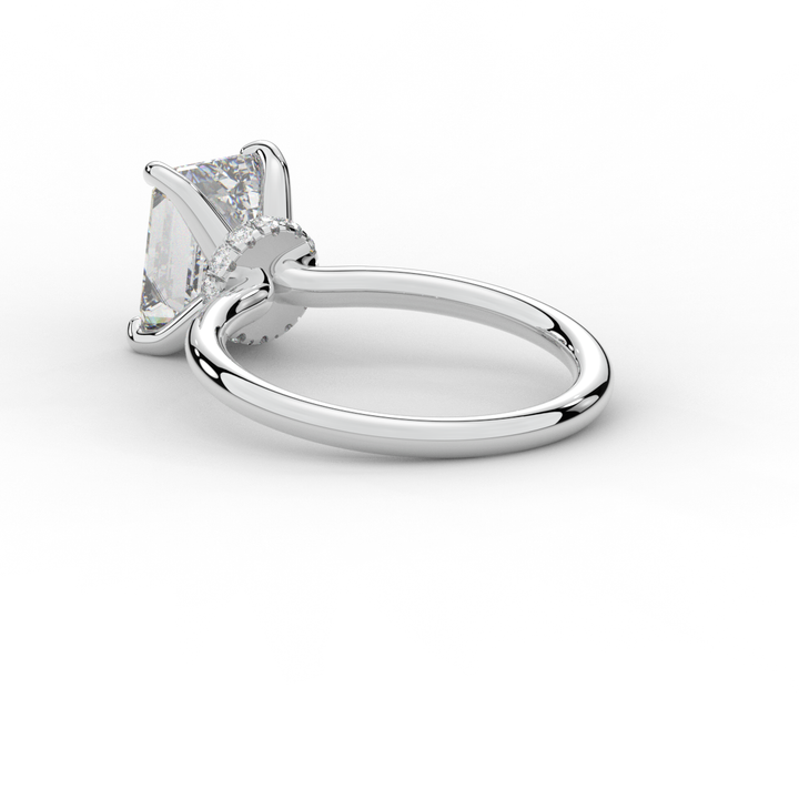 2.05CT.TW EMERALD CUT LAB DIAMOND SOLITAIRE ENGAGEMENT RING - Nazarelle