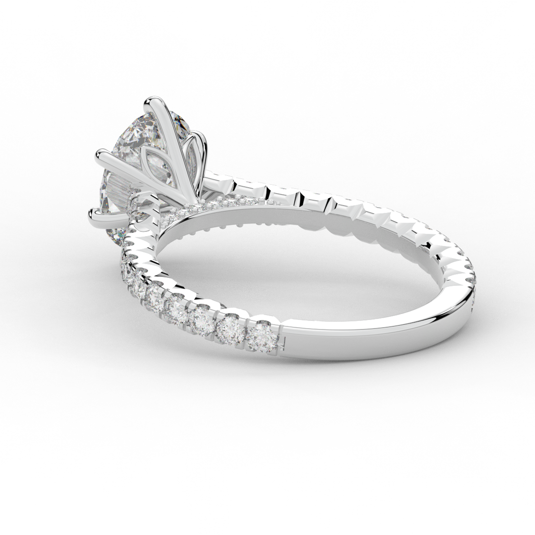 2.00CT.TW OVAL LAB DIAMOND SOLITAIRE ENGAGEMENT RING - Nazarelle