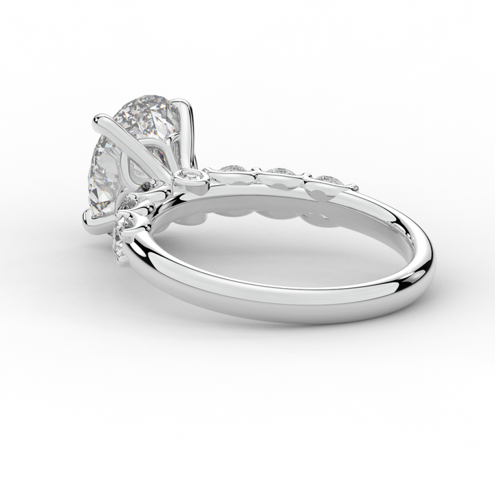 2.60CT.TW OVAL LAB DIAMOND SOLITAIRE ENGAGMENT RING - Nazarelle