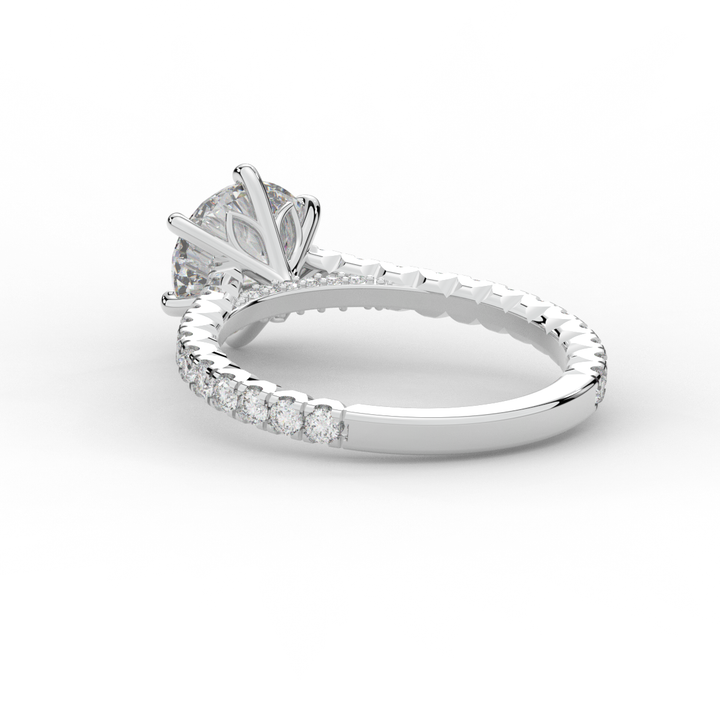 2.00CT.TW ROUND LAB DIAMOND SOLITAIRE ENGAGEMENT RING - Nazarelle