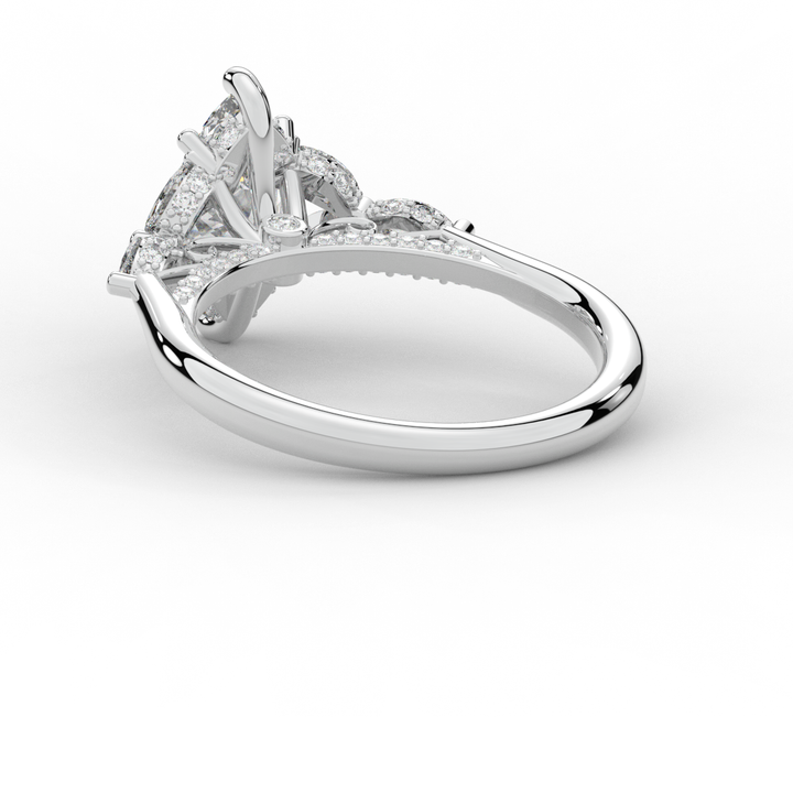 1.50CT.TW MARQUISE LAB DIAMOND ENGAGEMENT RING - Nazarelle