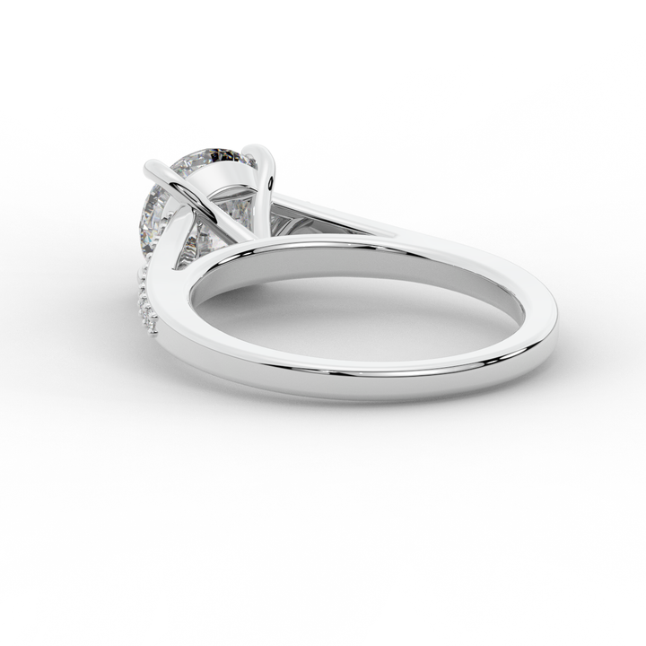 1.65CT.TW ROUND LAB DIAMOND SOLITAIRE ENGAGEMENT RING - Nazarelle