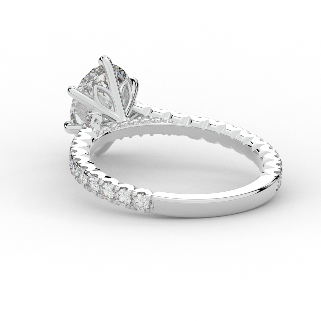 2.00CT.TW OVAL LAB DIAMOND SOLITAIRE ENGAGEMENT RING - Nazarelle