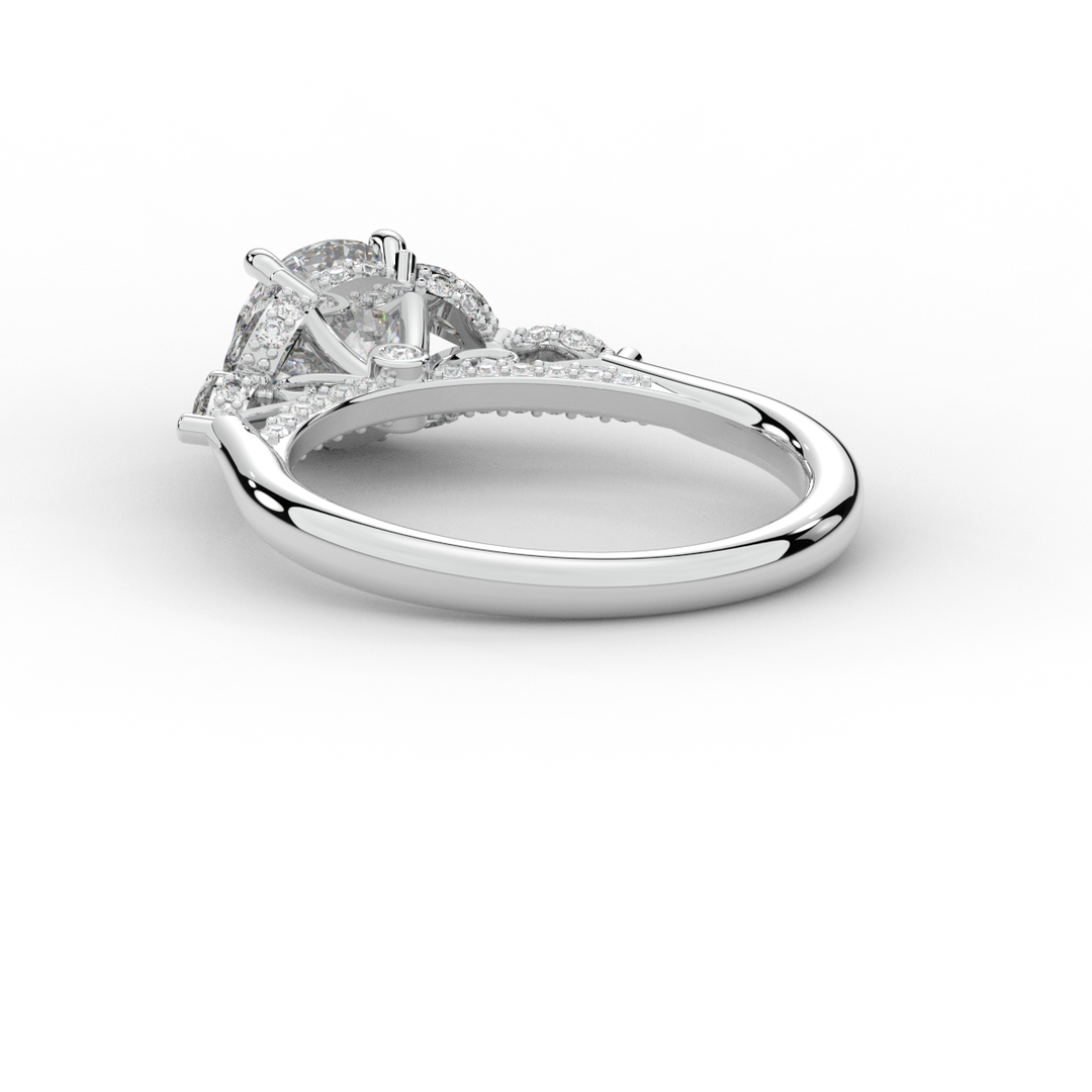 1.75CT.TW ROUND LAB DIAMOND ENGAGEMENT RING - Nazarelle