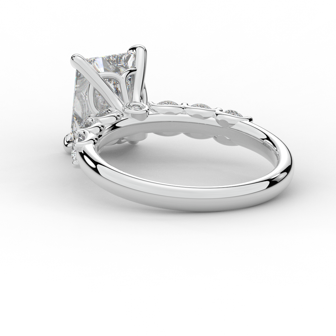 2.60CT.TW RADIANT LAB DIAMOND SOLITAIRE ENGAGEMENT RING - Nazarelle