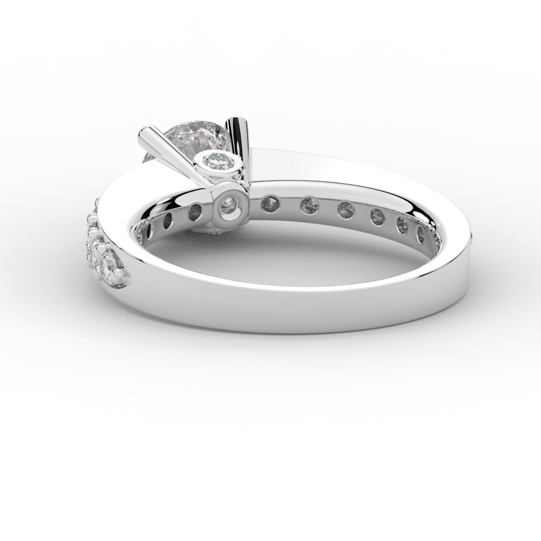 1.75CT.TW ROUND LAB DIAMOND SOLITAIRE ENGAGEMENT RING - Nazarelle