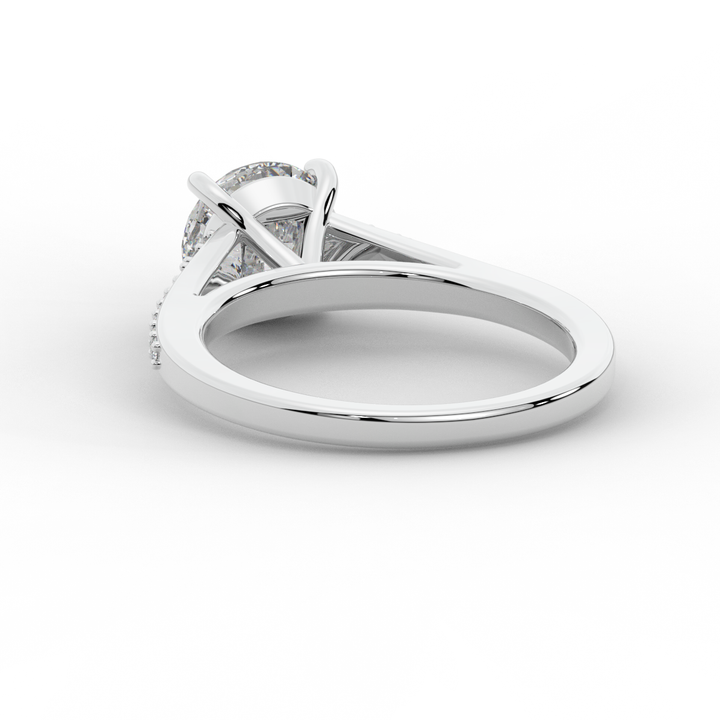 1.65CT.TW ROUND LAB DIAMOND SOLITAIRE ENGAGEMENT RING - Nazarelle