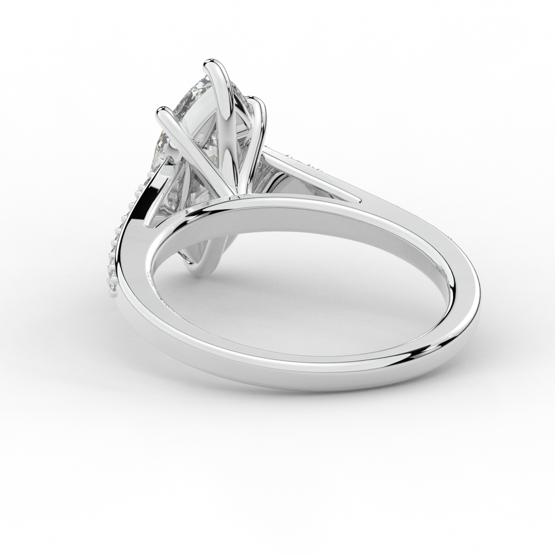 1.90CT.TW MARQUISE LAB DIAMOND SOLITAIRE ENGAGEMENT RING