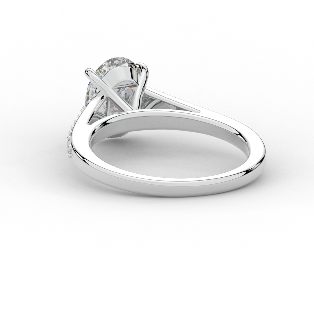 1.65CT.TW OVAL LAB DIAMOND SOLITAIRE ENGAGEMENT RING - Nazarelle