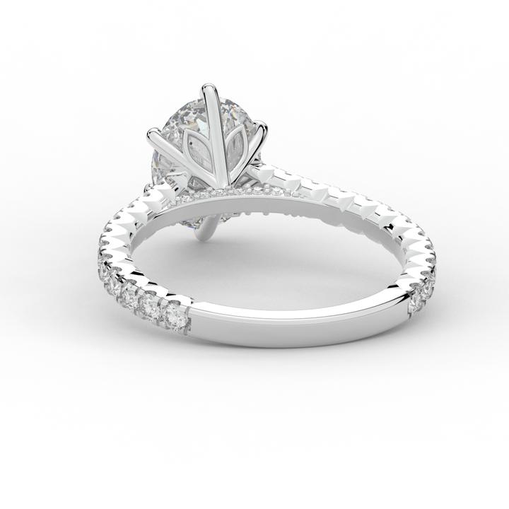 2.00CT.TW OVAL LAB DIAMOND SOLITAIRE ENGAGEMENT RING - Nazarelle