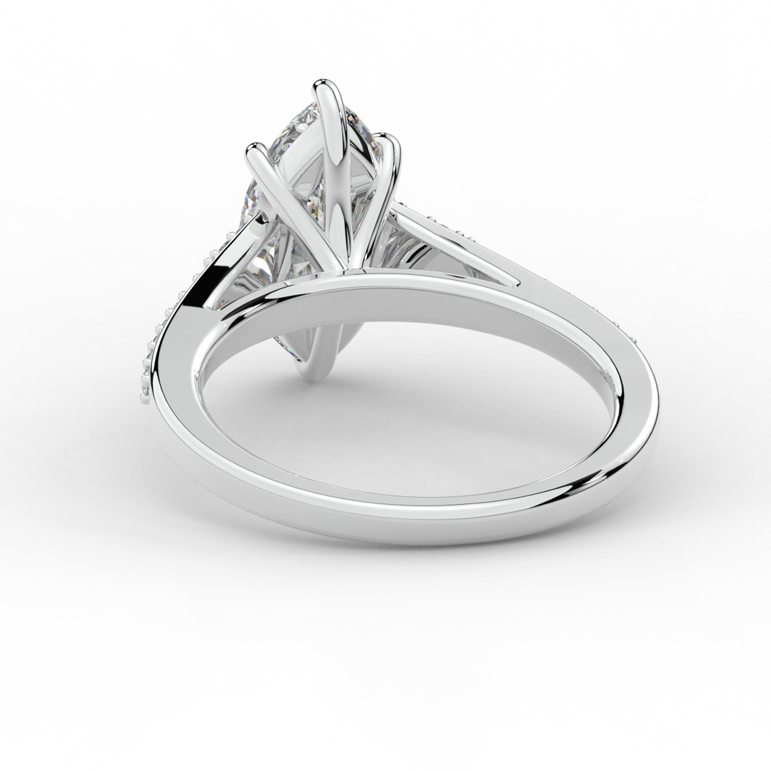 1.90CT.TW MARQUISE LAB DIAMOND SOLITAIRE ENGAGEMENT RING - Nazarelle