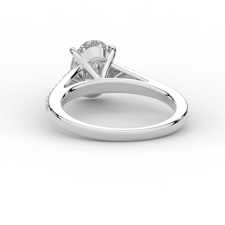 1.65CT.TW OVAL LAB DIAMOND SOLITAIRE ENGAGEMENT RING - Nazarelle