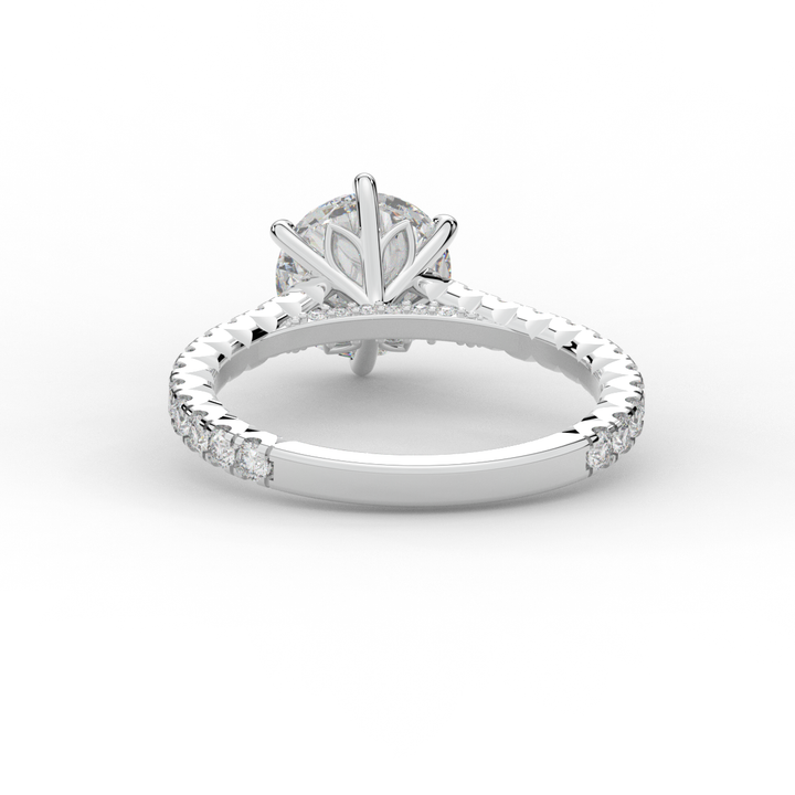 2.00CT.TW ROUND LAB DIAMOND SOLITAIRE ENGAGEMENT RING - Nazarelle