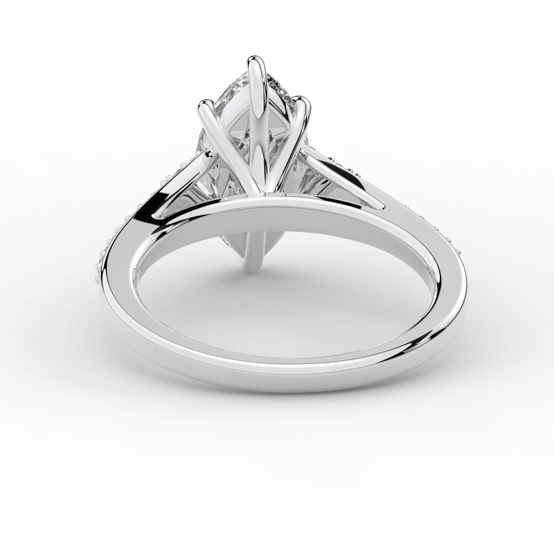 1.90CT.TW MARQUISE LAB DIAMOND SOLITAIRE ENGAGEMENT RING - Nazarelle