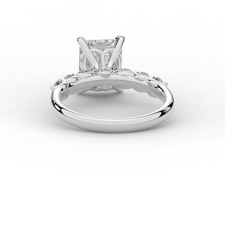 2.60CT.TW EMERALD CUT LAB DIAMOND SOLITAIRE ENGAGEMENT RING - Nazarelle