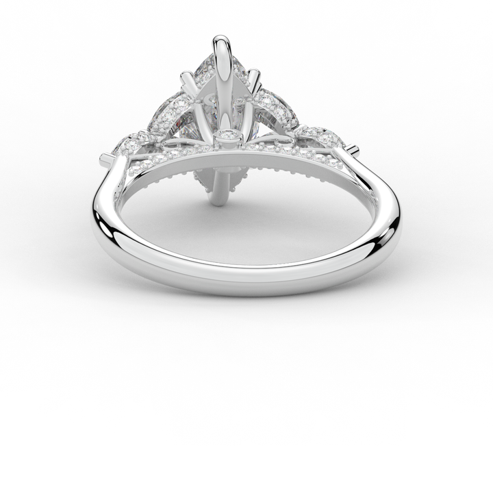 1.50CT.TW MARQUISE LAB DIAMOND ENGAGEMENT RING - Nazarelle