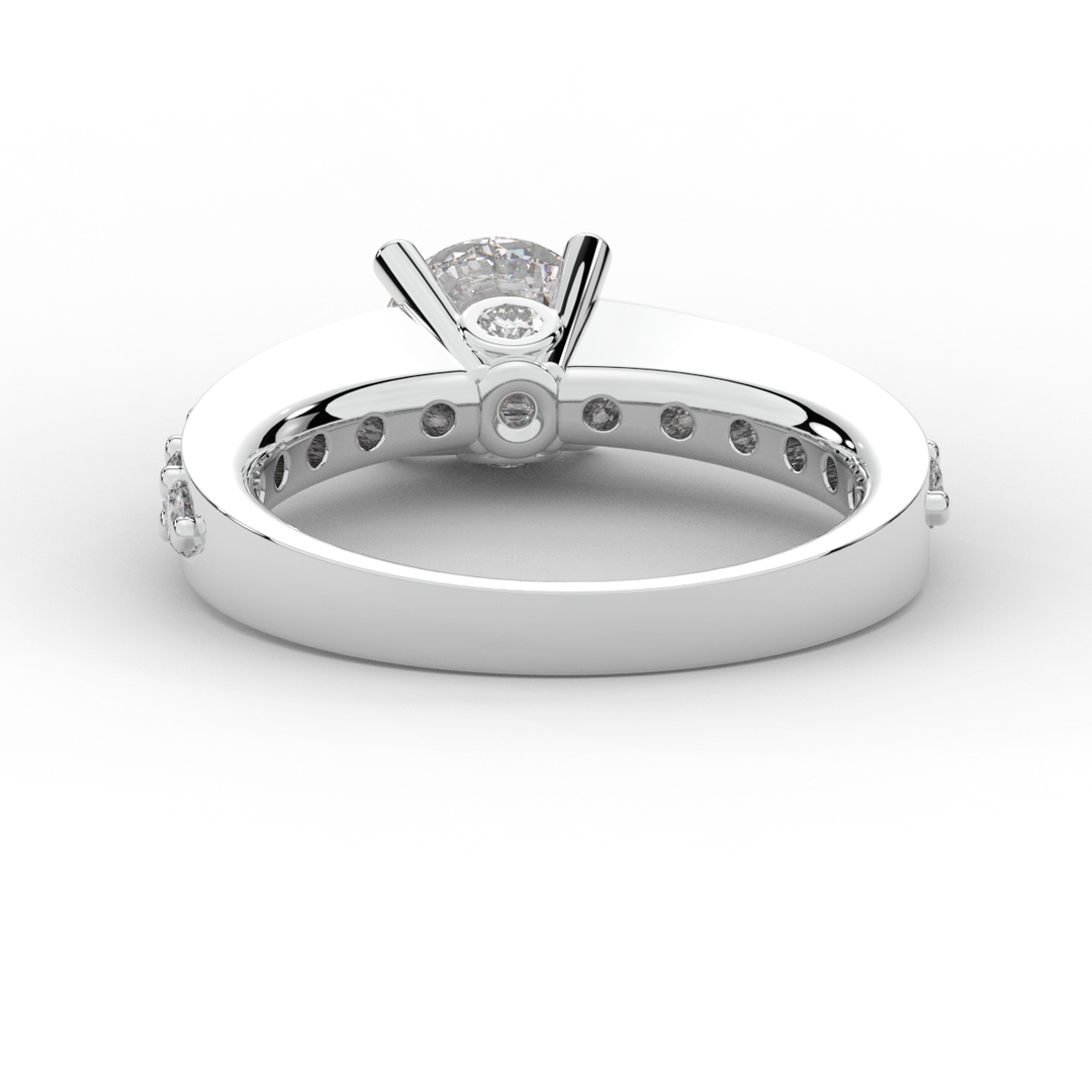 1.75CT.TW ROUND LAB DIAMOND SOLITAIRE ENGAGEMENT RING - Nazarelle