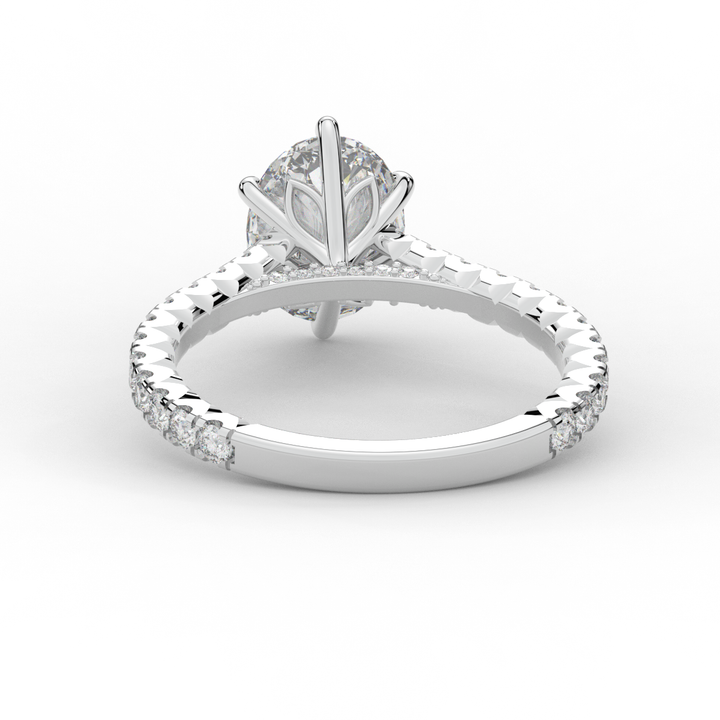 2.00CT.TW OVAL LAB DIAMOND SOLITAIRE ENGAGEMENT RING - Nazarelle