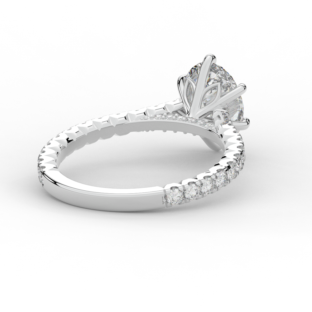 2.00CT.TW OVAL LAB DIAMOND SOLITAIRE ENGAGEMENT RING - Nazarelle