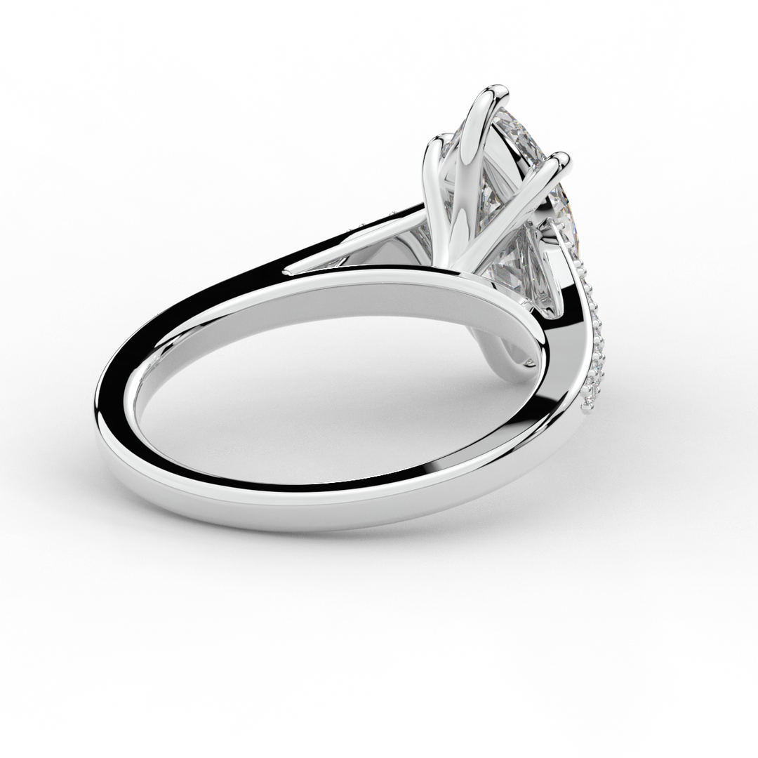 1.90CT.TW MARQUISE LAB DIAMOND SOLITAIRE ENGAGEMENT RING - Nazarelle