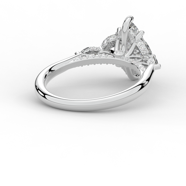 1.50CT.TW MARQUISE LAB DIAMOND ENGAGEMENT RING - Nazarelle