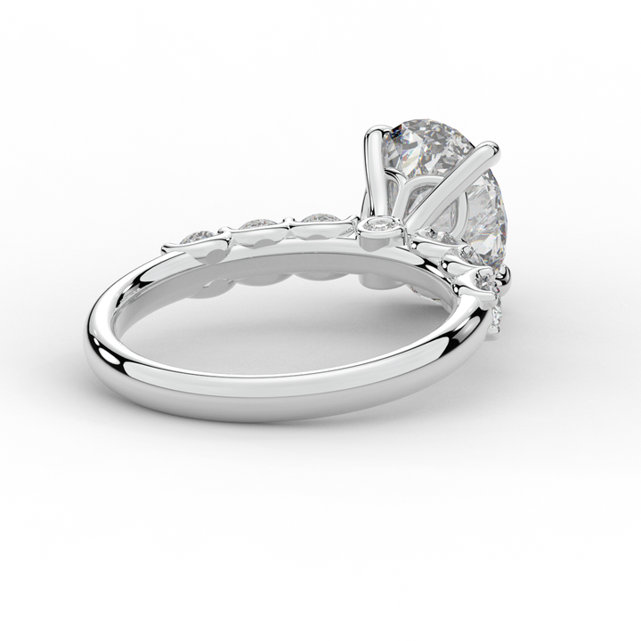 2.60CT.TW OVAL LAB DIAMOND SOLITAIRE ENGAGMENT RING - Nazarelle