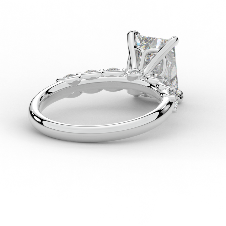 2.60CT.TW RADIANT LAB DIAMOND SOLITAIRE ENGAGEMENT RING - Nazarelle