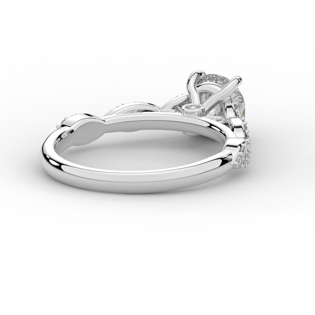 1.20CT.TW ROUND LAB DIAMOND SOLITAIRE ENGAGEMENT RING - Nazarelle