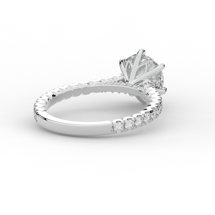 2.00CT.TW ROUND LAB DIAMOND SOLITAIRE ENGAGEMENT RING - Nazarelle