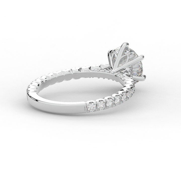 2.00CT.TW ROUND LAB DIAMOND SOLITAIRE ENGAGEMENT RING - Nazarelle