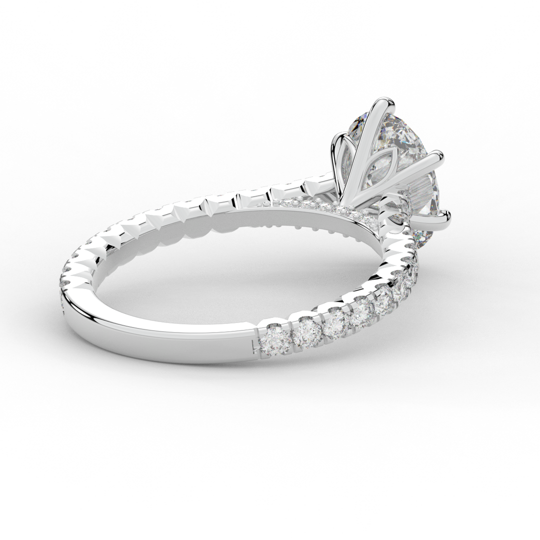 2.00CT.TW OVAL LAB DIAMOND SOLITAIRE ENGAGEMENT RING - Nazarelle