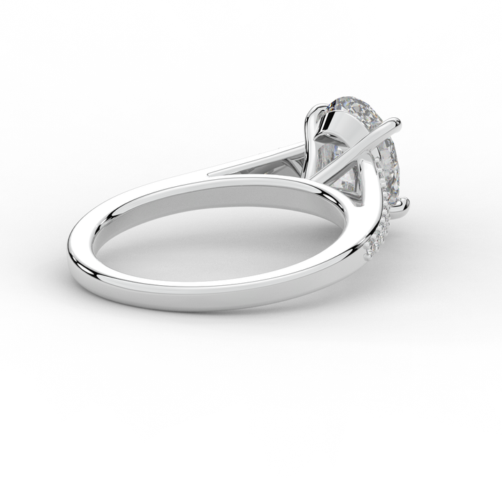 1.65CT.TW OVAL LAB DIAMOND SOLITAIRE ENGAGEMENT RING - Nazarelle