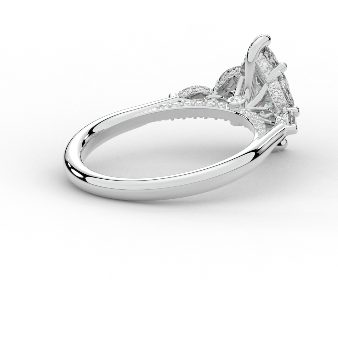 1.50CT.TW MARQUISE LAB DIAMOND ENGAGEMENT RING - Nazarelle