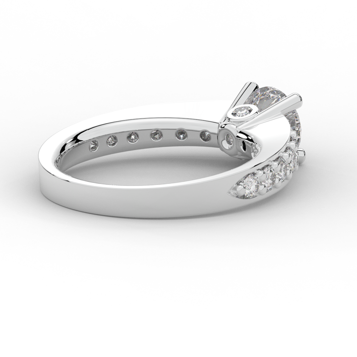 1.75CT.TW ROUND LAB DIAMOND SOLITAIRE ENGAGEMENT RING - Nazarelle