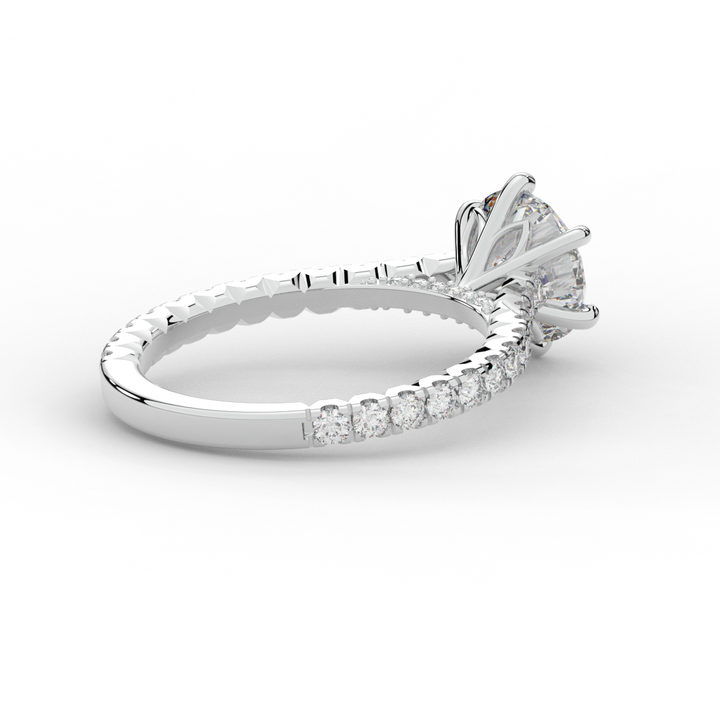 2.00CT.TW ROUND LAB DIAMOND SOLITAIRE ENGAGEMENT RING - Nazarelle