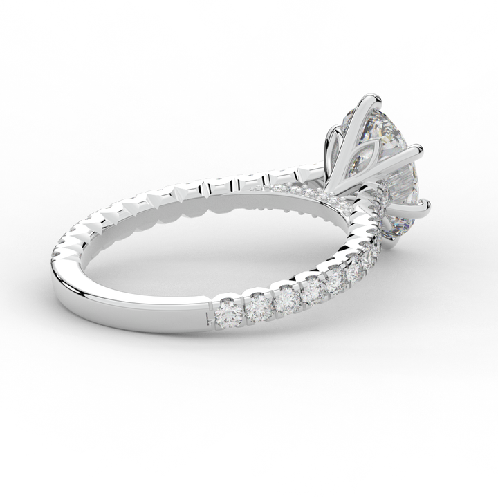 2.00CT.TW OVAL LAB DIAMOND SOLITAIRE ENGAGEMENT RING
