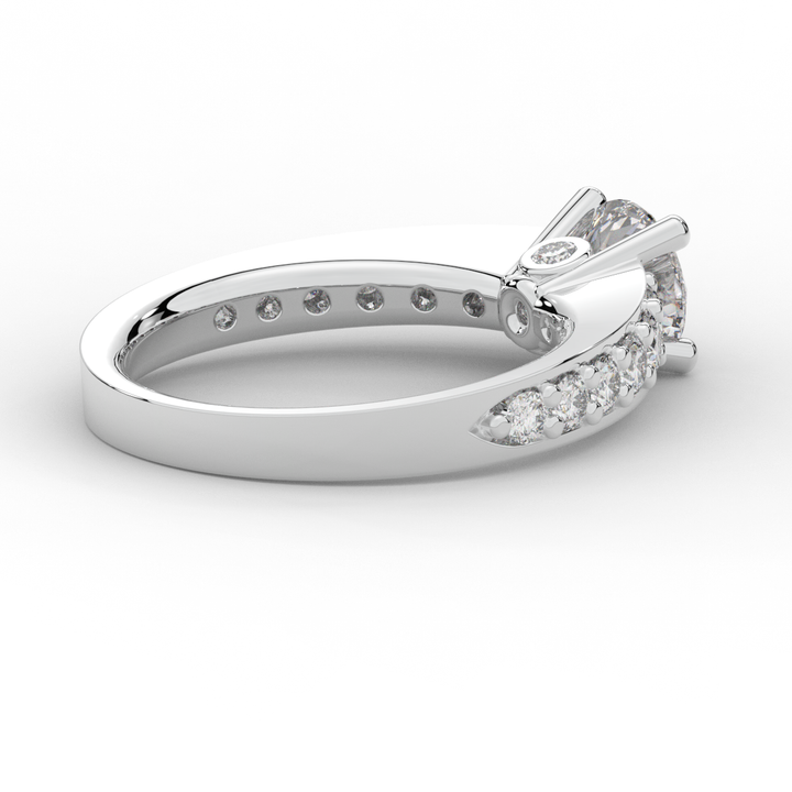 1.75CT.TW ROUND LAB DIAMOND SOLITAIRE ENGAGEMENT RING - Nazarelle