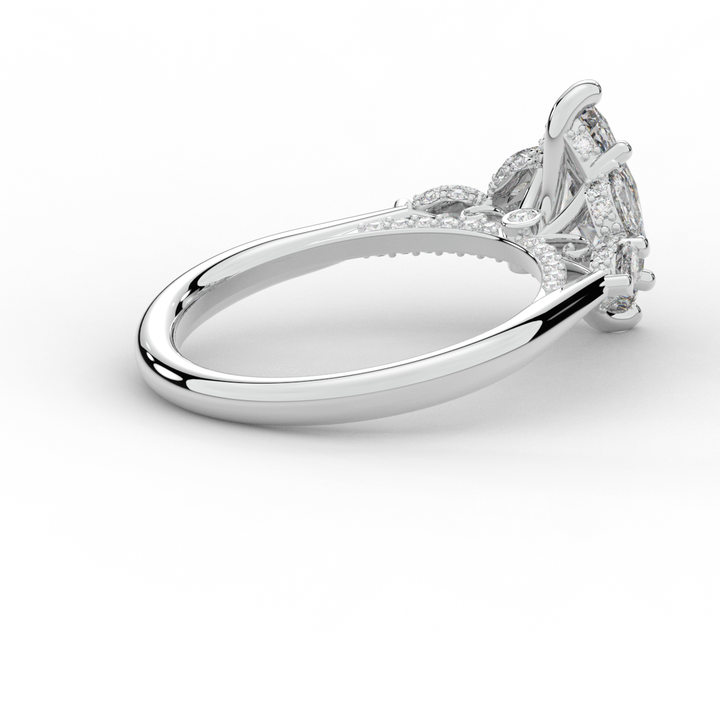 1.50CT.TW MARQUISE LAB DIAMOND ENGAGEMENT RING - Nazarelle