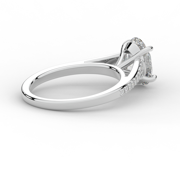 1.65CT.TW OVAL LAB DIAMOND SOLITAIRE ENGAGEMENT RING - Nazarelle